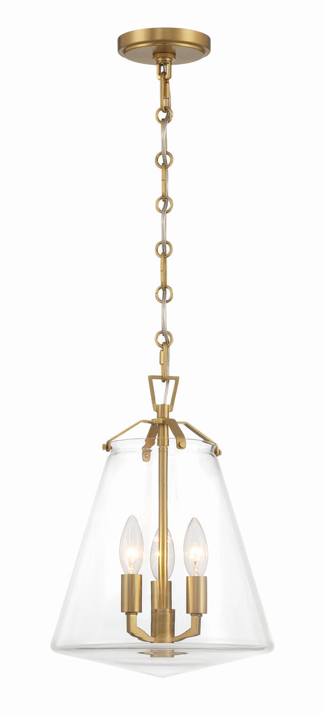 Voss 3 Light Luxe Gold Mini Chandelier - C193-VSS-7004-LG