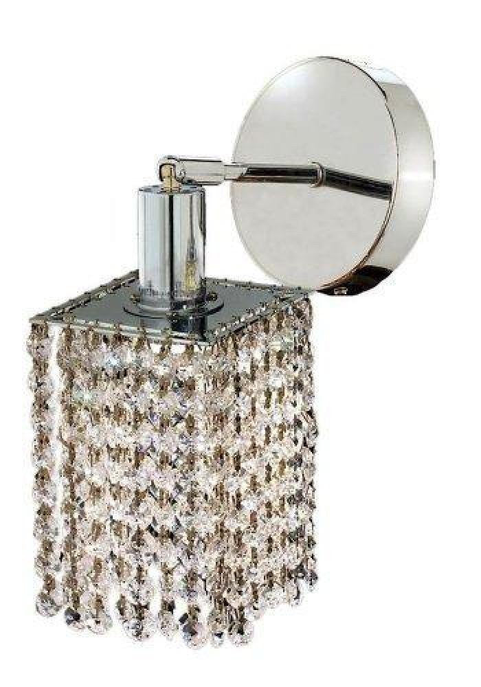 C121-1281W-R-E-CL/RC By Elegant Lighting Mini Collection 1 Lights Wall Sconce Chrome Finish