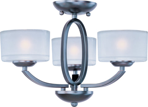 Elle 3-Light Semi-Flush Mount/Chandelier Oil Rubbed Bronze - C157-19041FTOI