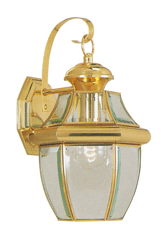 Livex Monterey 1 Light PB Outdoor Wall Lantern - C185-2151-02