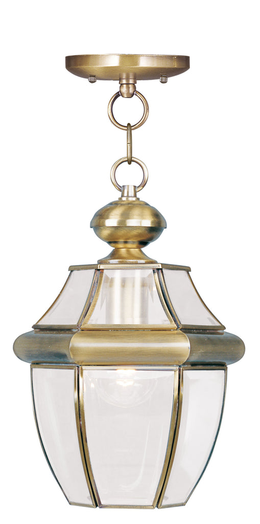 Livex Monterey 1 Light AB Outdoor Chain Lantern  - C185-2152-01