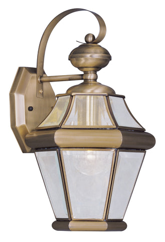 Livex Georgetown 1 Light AB Outdoor Wall Lantern - C185-2161-01