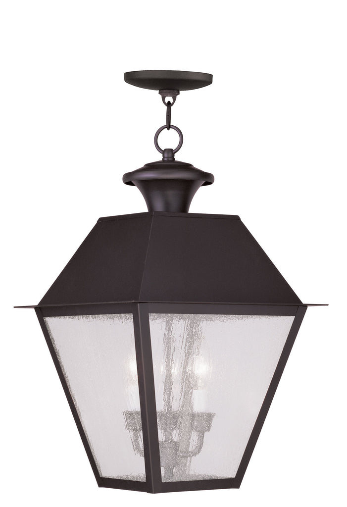 Livex Mansfield 3 Light Bronze Outdoor Chain Lantern  - C185-2170-07