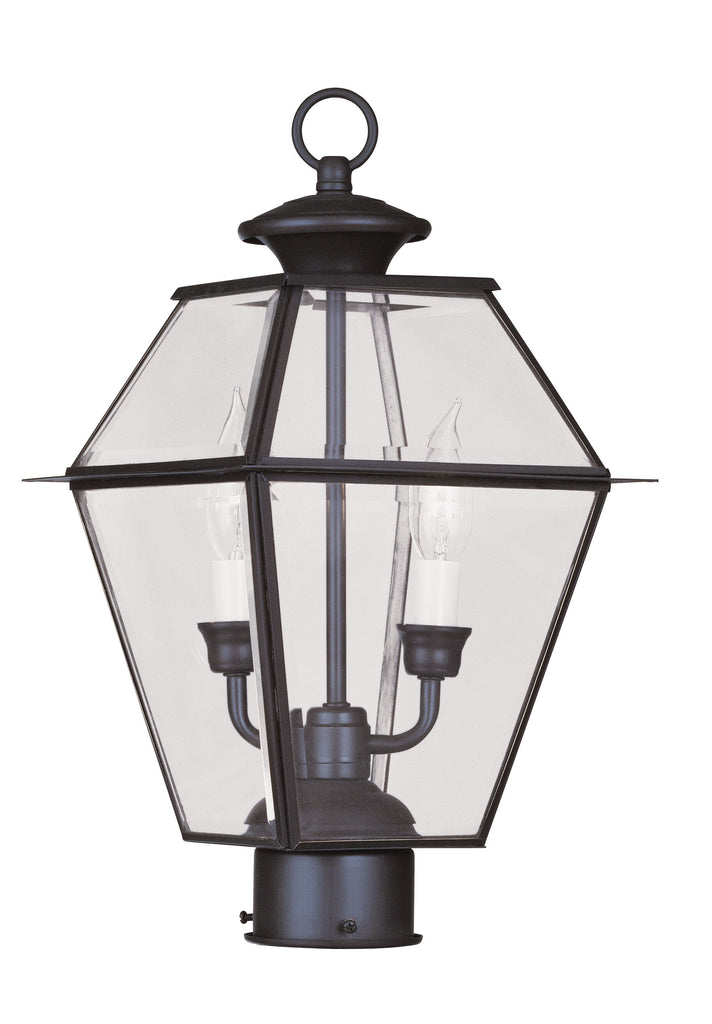 Livex Westover 2 Light Bronze Outdoor Post Lantern - C185-2284-07