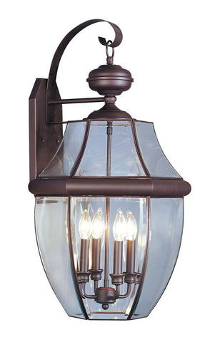 Livex Monterey 4 Light Bronze Outdoor Wall Lantern - C185-2356-07