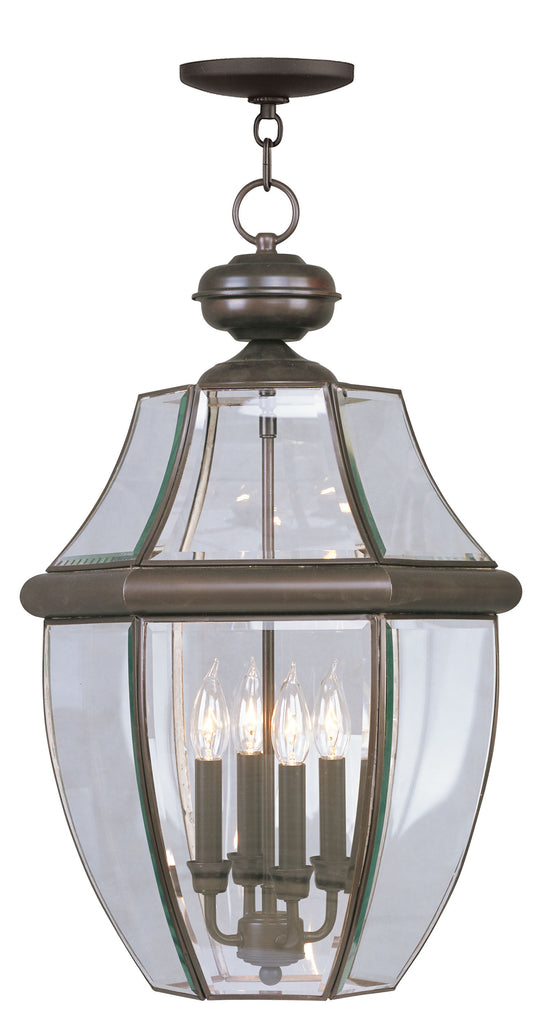 Livex Monterey 4 Light Bronze Outdoor Chain Lantern  - C185-2357-07