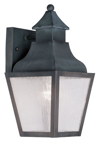 Livex Vernon 1 Light Charcoal Outdoor Wall Lantern - C185-2450-61