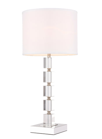 ZC121-TL3024PN - Regency Decor: Palais 1 light Polished Nickel Table Lamp