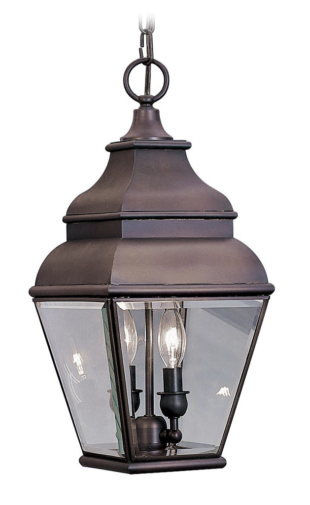 Livex Exeter 2 Light Bronze Outdoor Chain Lantern  - C185-2595-07