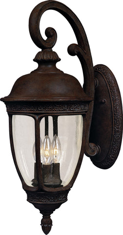 Knob Hill Cast 3-Light Outdoor Wall Lantern Sienna - C157-3465CDSE