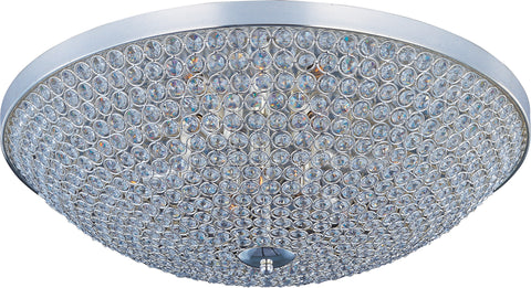 Glimmer 6-Light Flush Mount Plated Silver - C157-39872BCPS