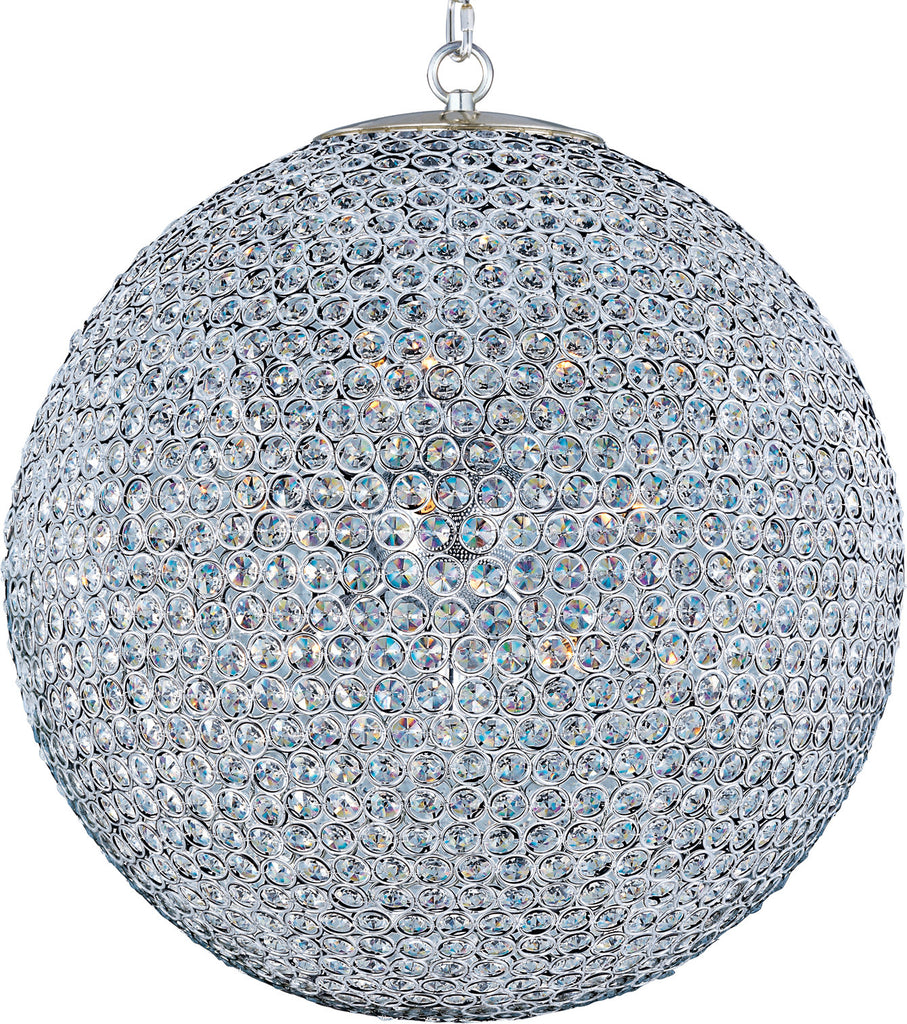 Glimmer 12-Light Chandelier Plated Silver - C157-39887BCPS