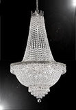 Swarovski Crystal Trimmed French Empire Chandelier Lighting- Great for the Dining Room, Foyer, Entry Way, Living Room H50" X W24" - A93-C7/CS/870/9SW