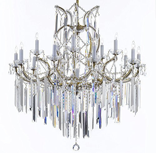 Maria Theresa Chandelier Empress Crystal (Tm) Lighting Chandeliers With Optical Quality Fringe Prisms H38" X W37" - A83-B40/21510/15+1
