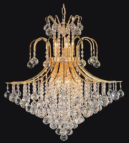 Swarovski Crystal Trimmed Chandelier French Empire Crystal Chandelier Lighting H35" X W31" - J10-Cg/26068/14Sw