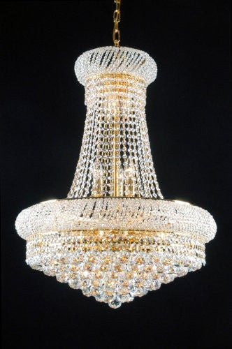 French Empire Crystal Chandelier Lighting H 20" W 16" - Cjd1-Cg/541D16