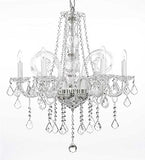 Swarovski Crystal Trimmed Chandelier Crystal Chandelier Lighting H25" X W24" - G46-B26/385/5 Sw