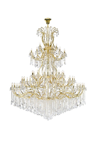 ZC121-2800G120G/EC - Regency Lighting: Maria Theresa 84 light Gold Chandelier Clear Elegant Cut Crystal