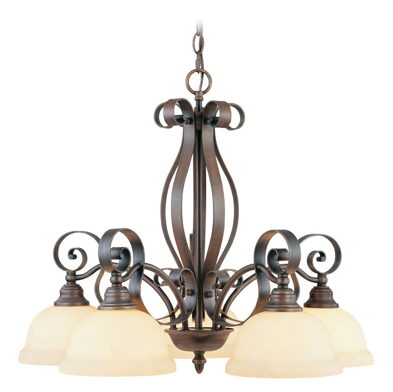 Livex Manchester 5 Light Imperial Bronze Chandelier - C185-6145-58