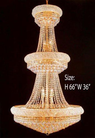 French Empire Crystal Chandelier H66" X W36" - Perfect For An Entryway Or Foyer - A500-541/32