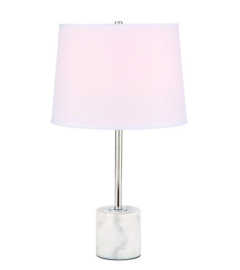 ZC121-TL3039PN - Regency Decor: Kira 1 light Polished Nickel Table Lamp