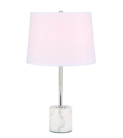ZC121-TL3039PN - Regency Decor: Kira 1 light Polished Nickel Table Lamp