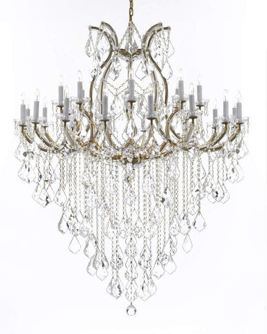 Crystal Chandelier Lighting Chandeliers H59" X W46" Great for The Foyer, Entry Way, Living Room, Family Room and More! - A500-B12/2MT/24+1