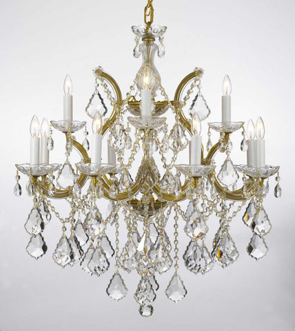 Chandelier Lighting Crystal Chandeliers H30"X W28" - A500-Gold/B7/21532/12+1