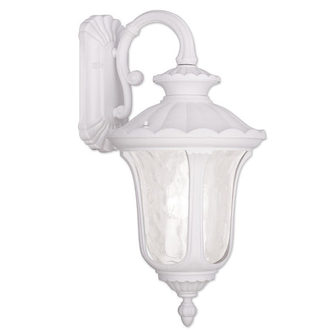 Livex Oxford 3 Light White Outdoor Wall Lantern - C185-7857-03