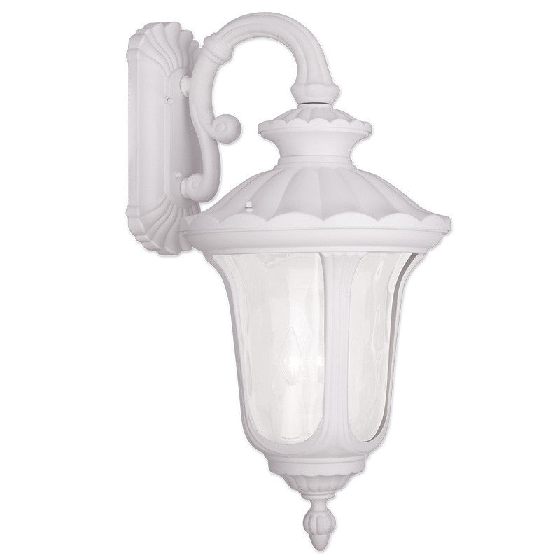 Livex Oxford 3 Light White Outdoor Wall Lantern - C185-7863-03