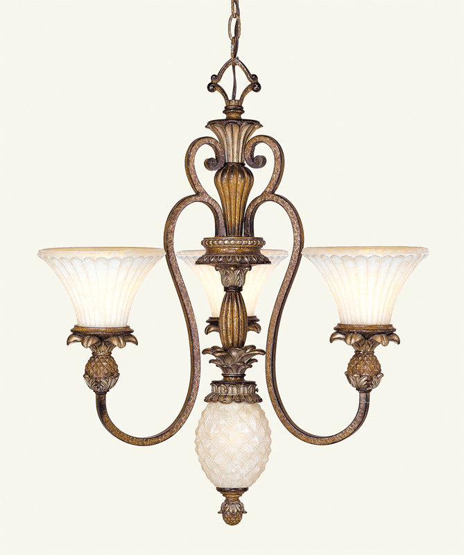 Livex Savannah 3 Light Venetian Patina Chandelier - C185-8453-57