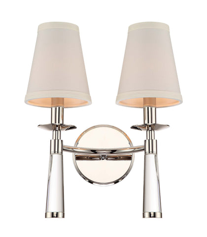 2 Light Polished Nickel Transitional Sconce - C193-8862-PN