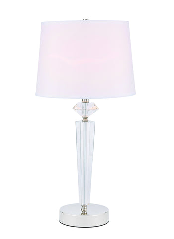 ZC121-TL3030PN - Regency Decor: Annella 1 light Polished Nickel Table Lamp