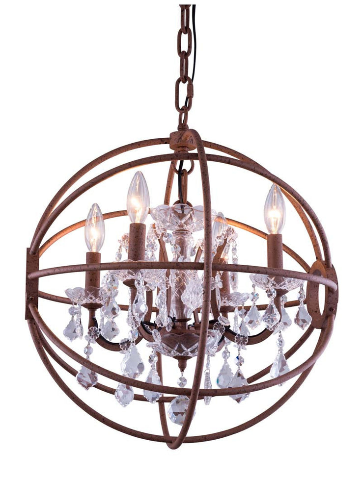 ZC121-1130D20RI-GT/RC By Regency Lighting - Geneva Collection Intent Finish 5 Lights Pendant Lamp