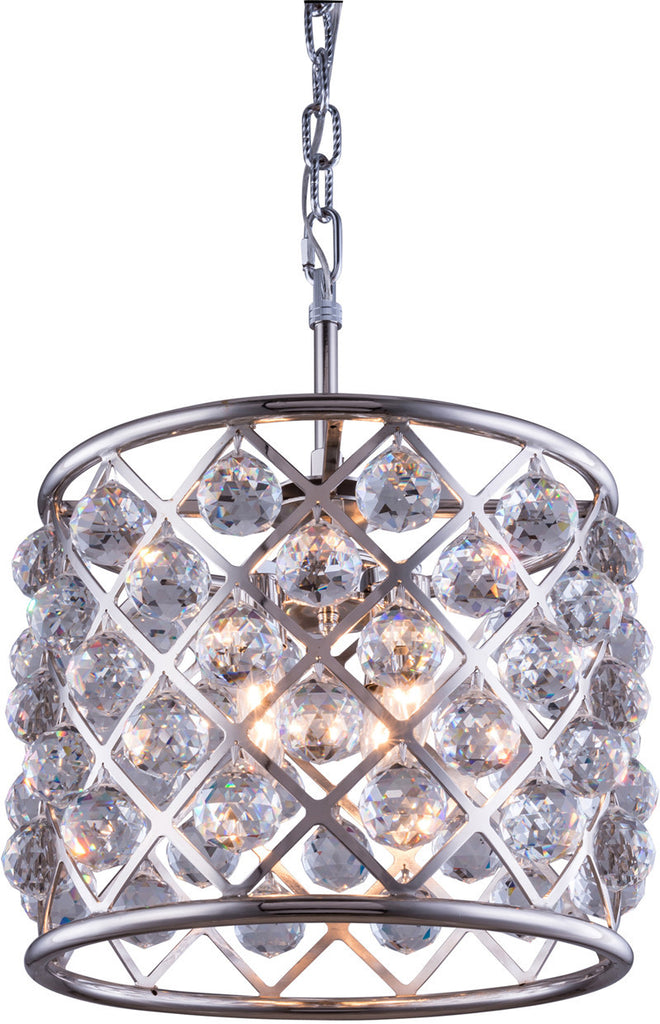 C121-1206D14PN/RC By Elegant Lighting - Madison Collection Polished nickel Finish 4 Lights Pendant lamp