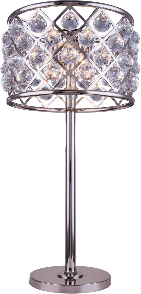 ZC121-1206TL15PN-GT/RC By Regency Lighting - Madison Collection Polished nickel Finish 3 Lights Table Lamp
