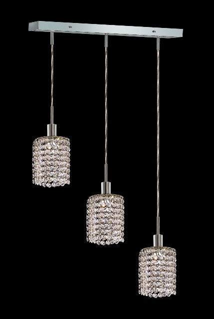 ZC121-1283D-O-R-CL/EC By Regency Lighting Mini Collection 3 Lights Pendant Chrome Finish