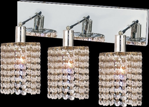 ZC121-1283W-O-R-CL/EC By Regency Lighting Mini Collection 3 Lights Wall Sconce Chrome Finish