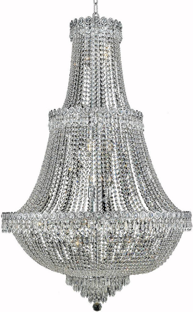 ZC121-V1900G30C/EC By Elegant Lighting - Century Collection Chrome Finish 17 Lights Foyer/Hallway