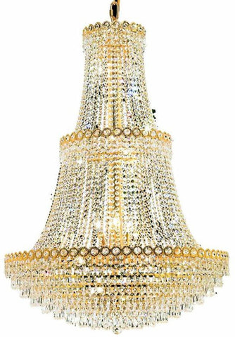 ZC121-1902G30G/EC By Regency Lighting - Century Collection Gold Finish 17 Lights Foyer/Hallway