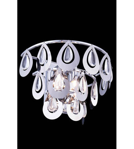 C121-2913W12C/RC By Elegant Lighting Sophia Collection 2 Light Wall Sconce