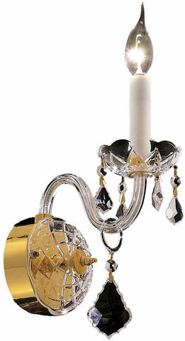 ZC121-7831W1G/EC By Regency Lighting - Alexandria Collection Gold Finish 1 Light Wall Sconce