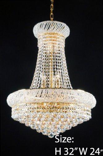 Swarovski Crystal Trimmed Chandelier New French Empire Crystal Chandelier 24X32 - A500-Cg/542/15Sw