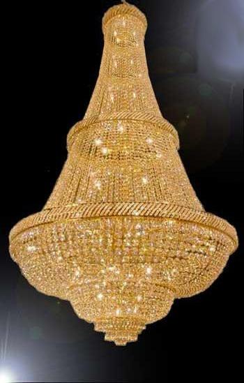 French Empire Crystal Chandelier Lighting H90" x W50" - Perfect for an Entryway or Foyer - A500-C9/CG/448/48