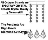 Swarovski Crystal Trimmed Chandelier Empire Chandelier Lighting W/ Swarovski Crystal H66" X W36" - Perfect For An Entryway Or Foyer - A93-Cs/541/32Sw